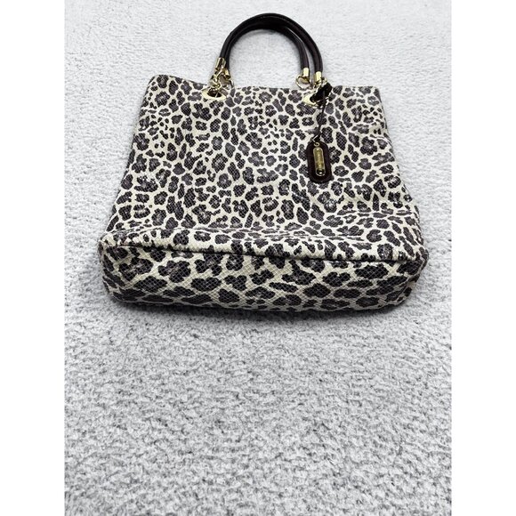 Women's Cynthia Rowley Shiny Leopard Print Large Tote Bag - Picture 5 of 13